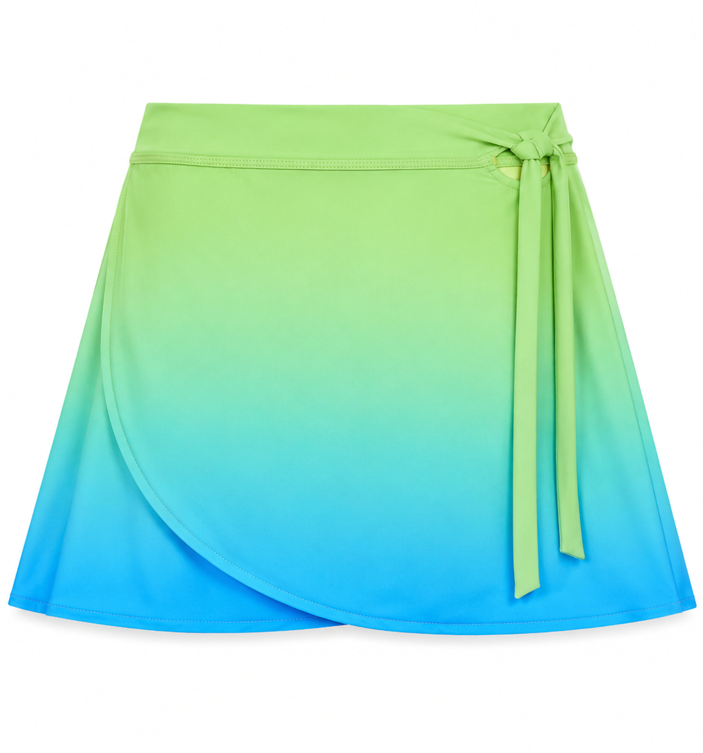 Mandala Ombre Modest Swimsuit – Green & Blue
