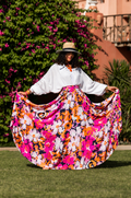 Tropical Bloom Circle Skirt