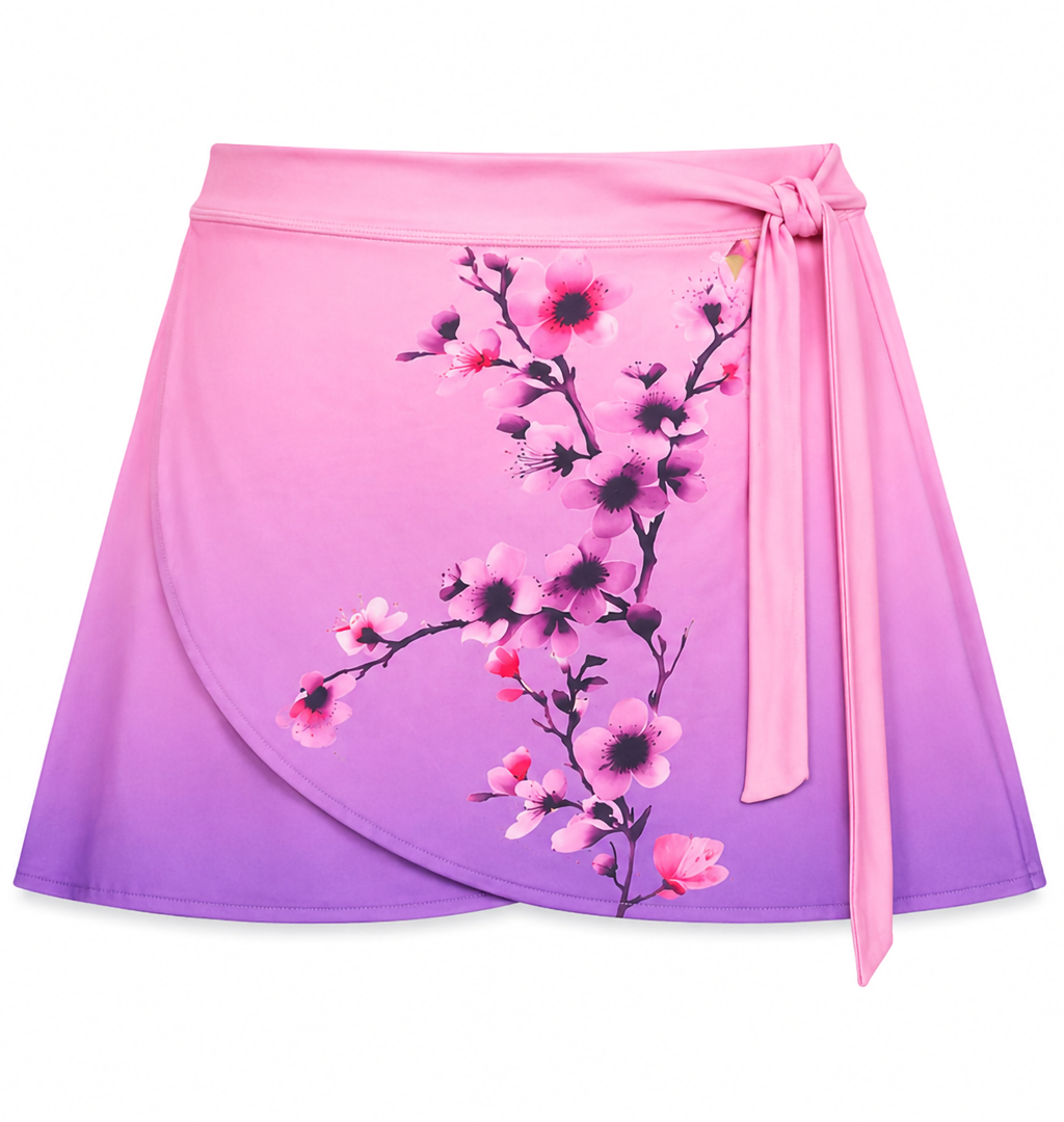 Floral Burkini Swimsuit – Pink Ombre