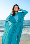 Kimono Beach Kaftan – Turquoise