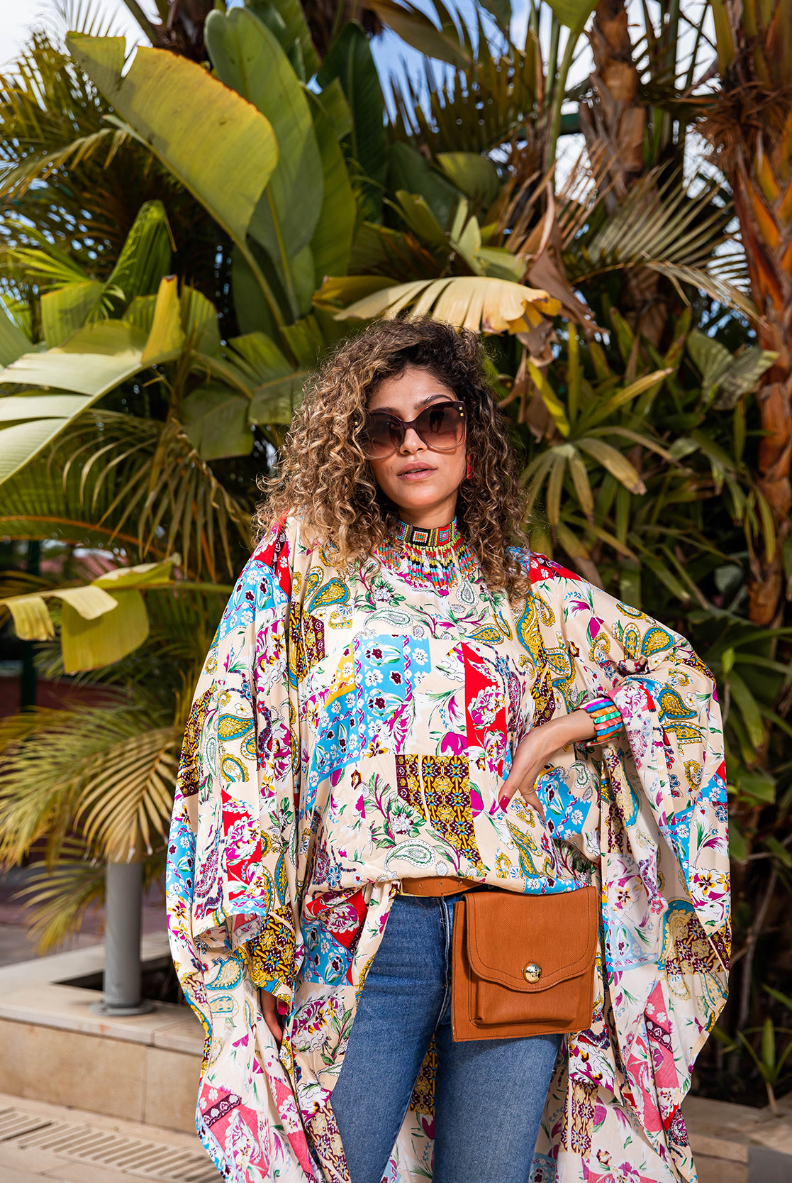 Bohemian Patchwork High-Low Top