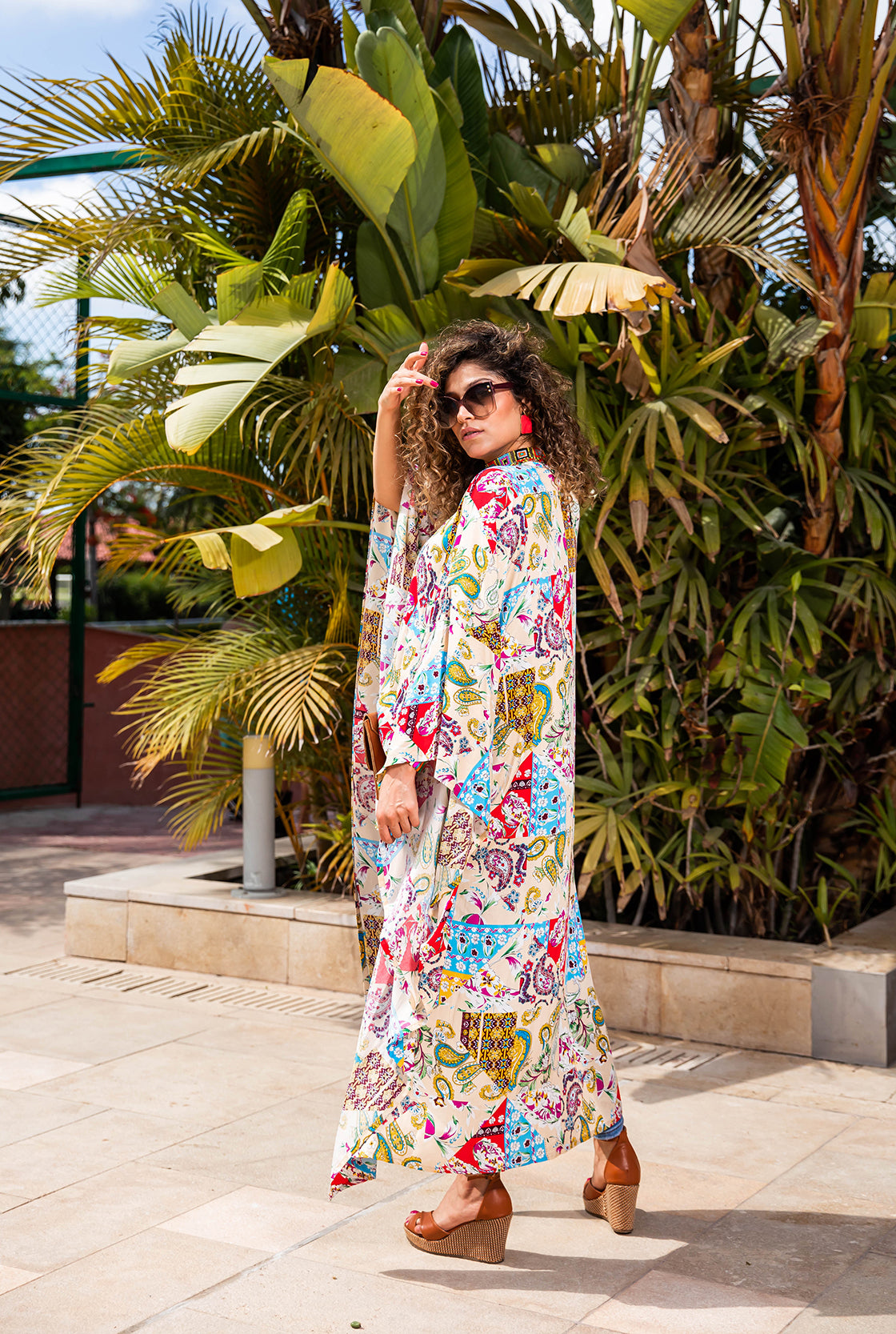 Bohemian Patchwork High-Low Top